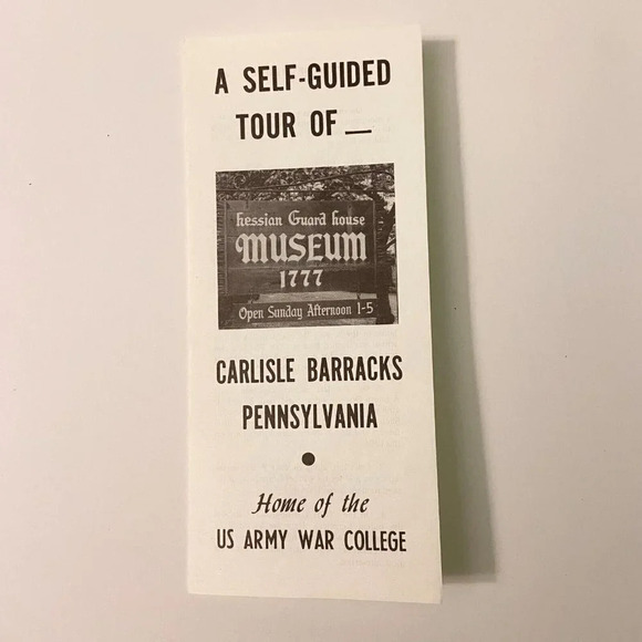 Vintage  Hessian Guard House Museum Pennsylvania Travel Brochure Souvenir - Picture 8 of 8